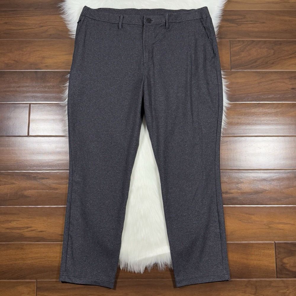 Men's Classic Stretch Chinos in Charcoal Gray